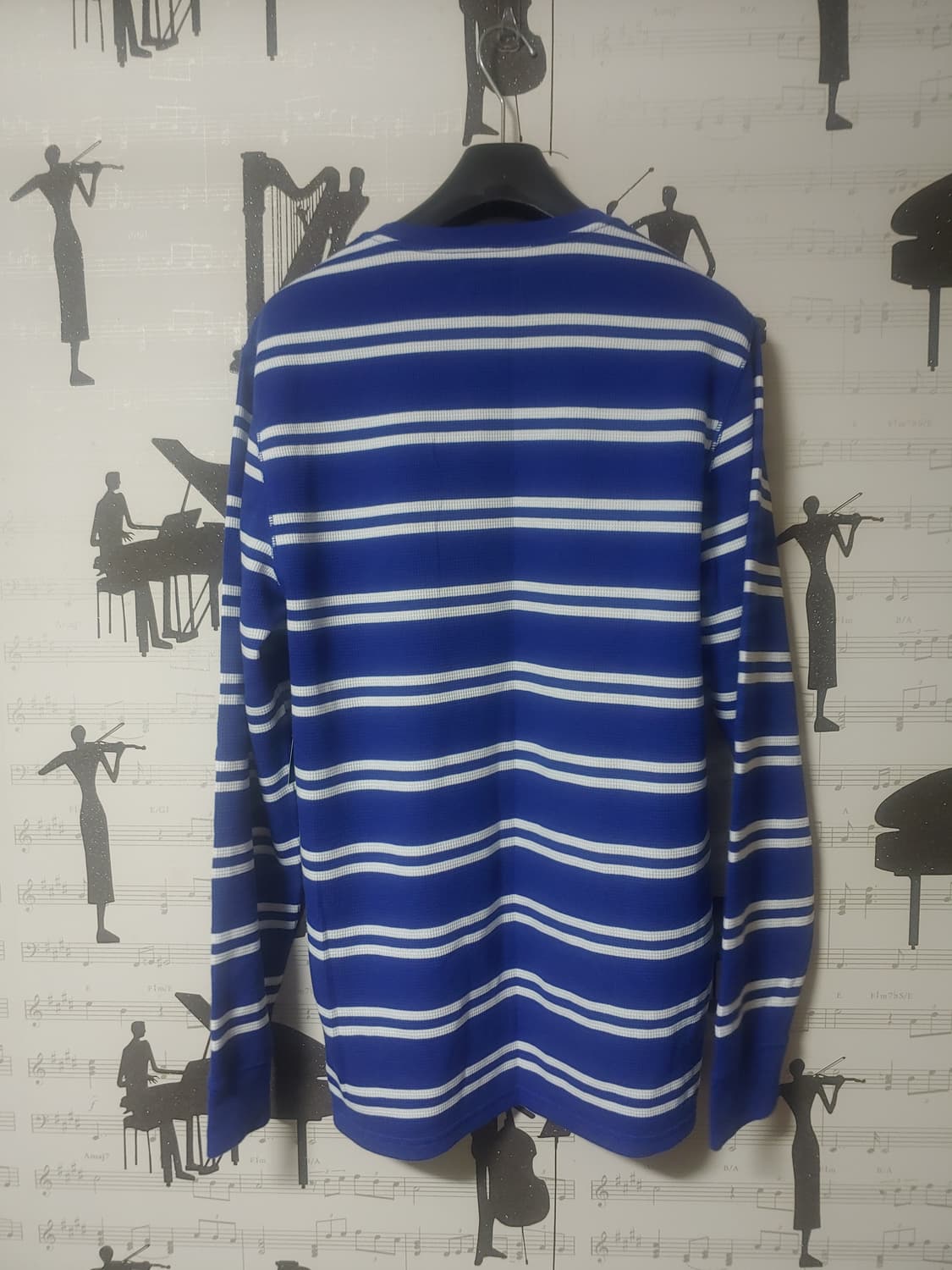 (새제품)  폴로 랄프로렌 스트라이프 블루 티셔츠 L사이즈 택○ 상품이미지2