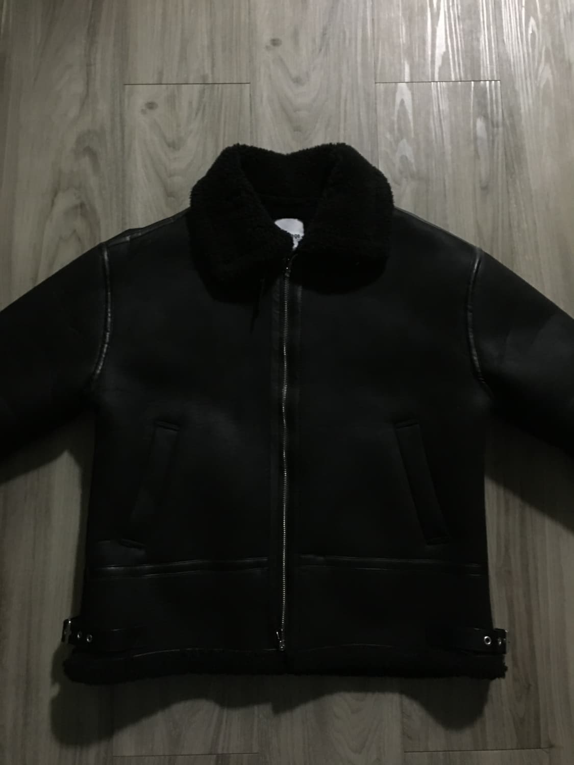 크롭 벤타 무스탕 상품이미지3