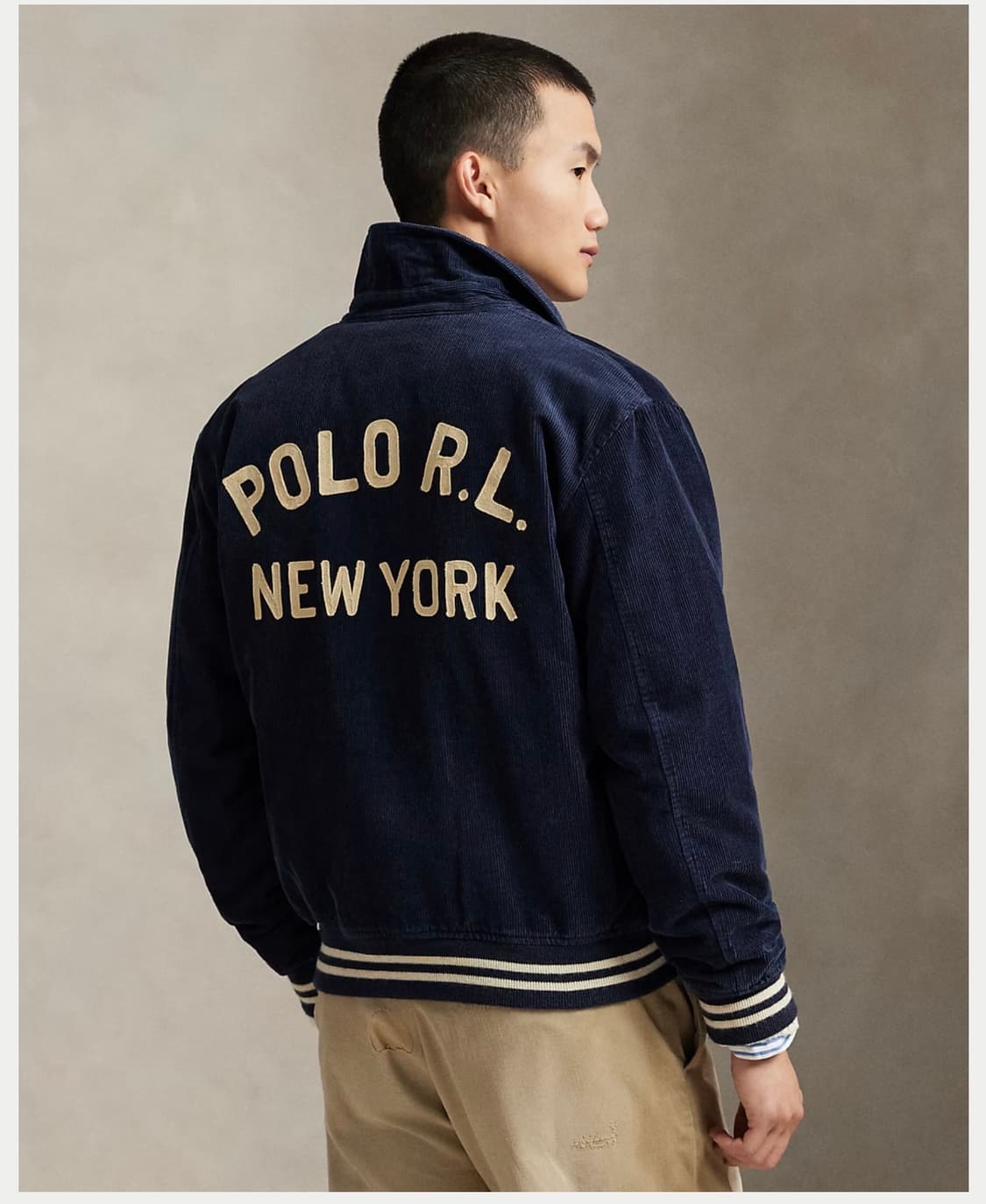 폴로 랄프로렌 코듀로이 레터 자켓 M사이즈 상품이미지2