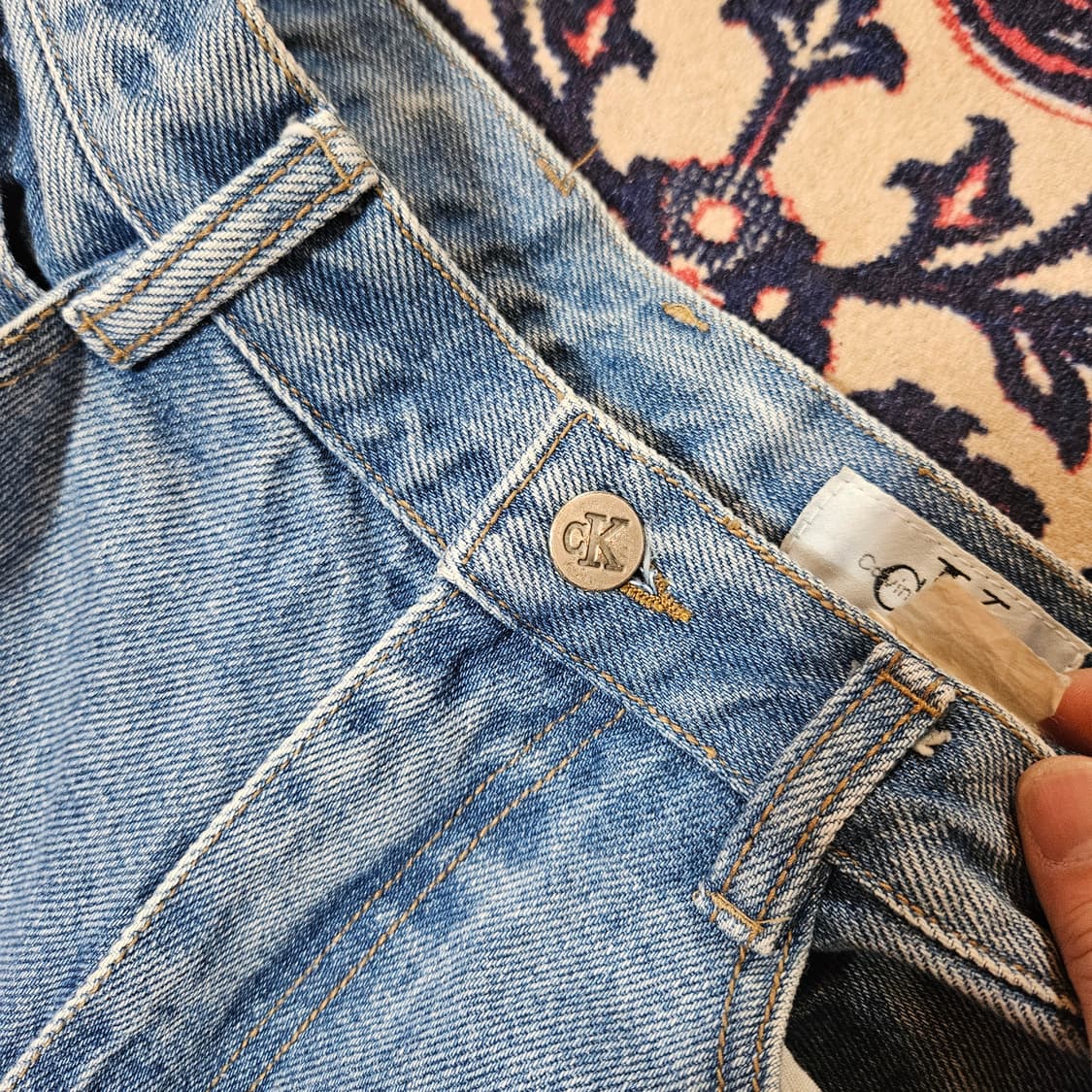 켈빈클라인 90's 빈티지 하이웨스트 스트레이트 데님 팬츠 상품이미지6