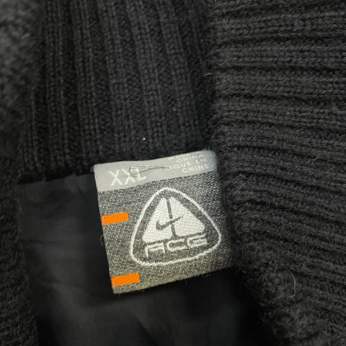 나이키 ACG 사이드 로고 울 니트 집업 블랙 상품이미지4