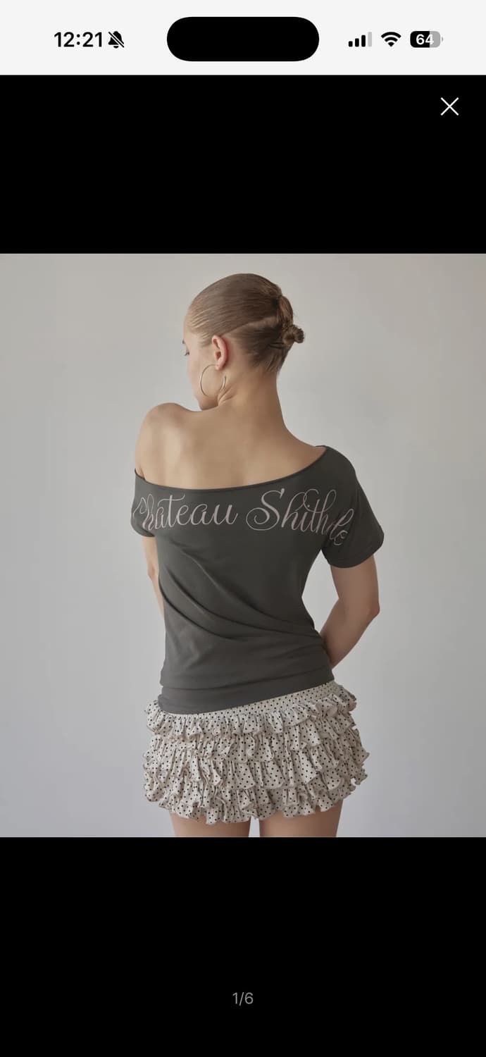 스컬프터 Chateau Shithole Tie Tee Charcoal 상품이미지1