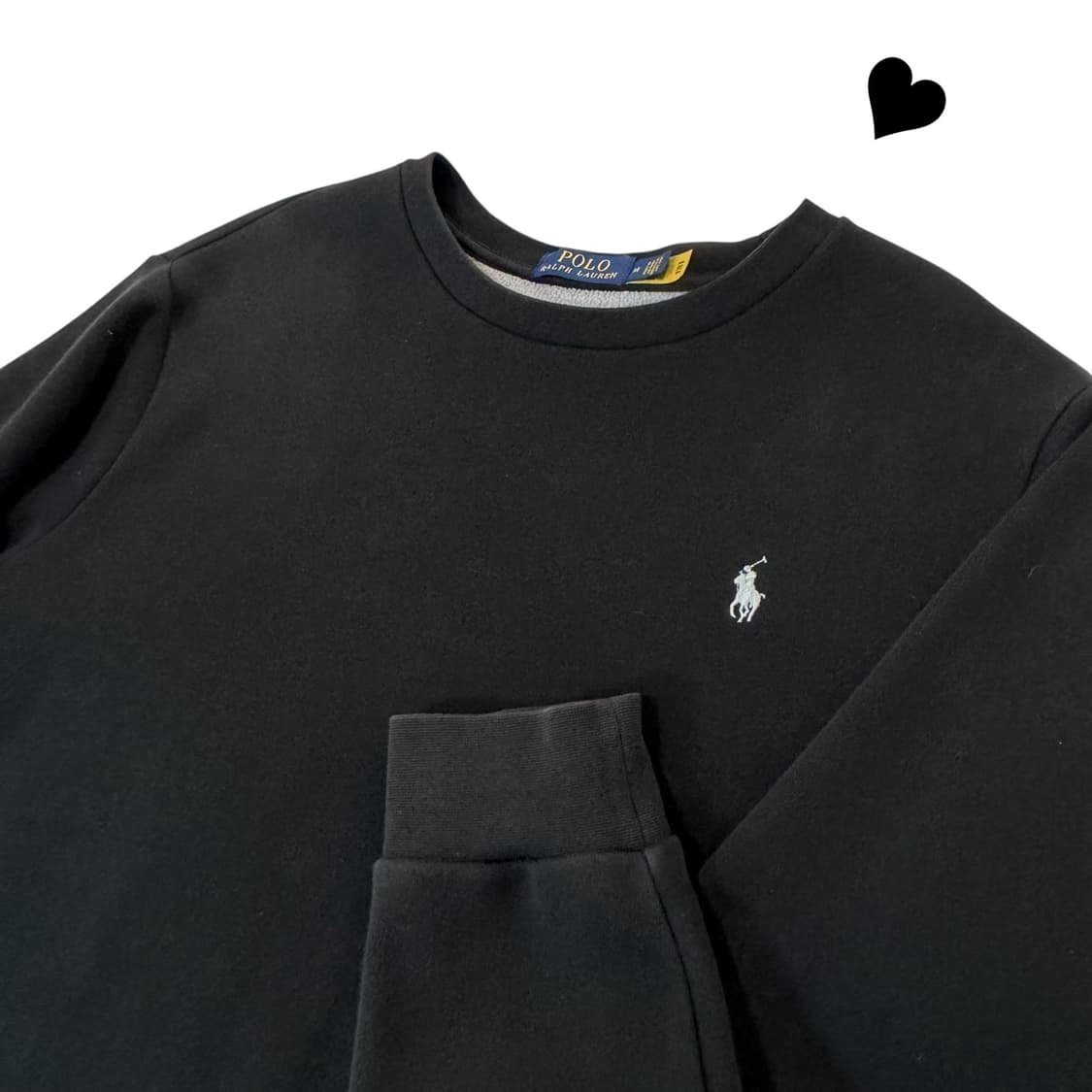 신형 QR라벨 폴로 랄프로렌 블랙 맨투맨 상품이미지1