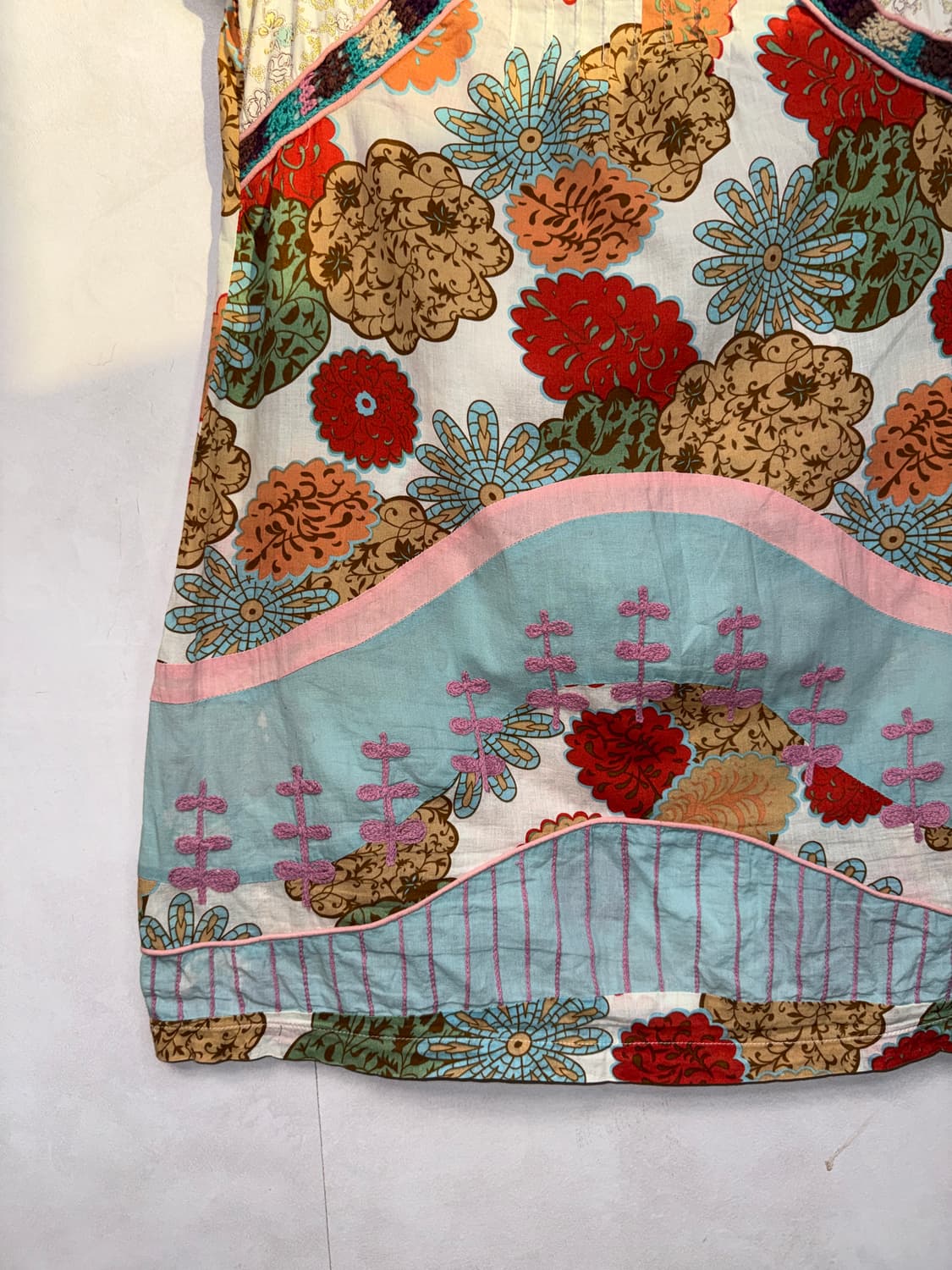 Bohemian colormix flower embroidered ops 상품이미지5