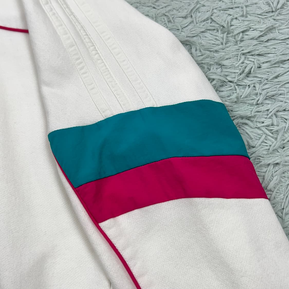 아디다스 여성 보이프렌드 후디 화이트 M 상품이미지6