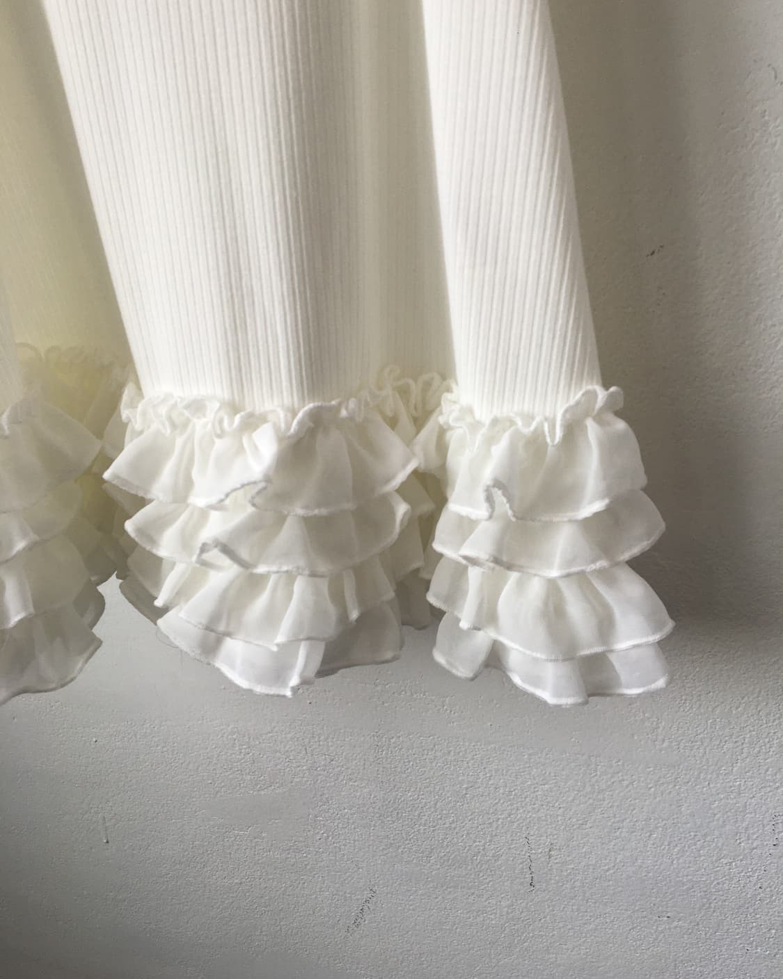 Frill layer ribbed sleeveless 상품이미지2