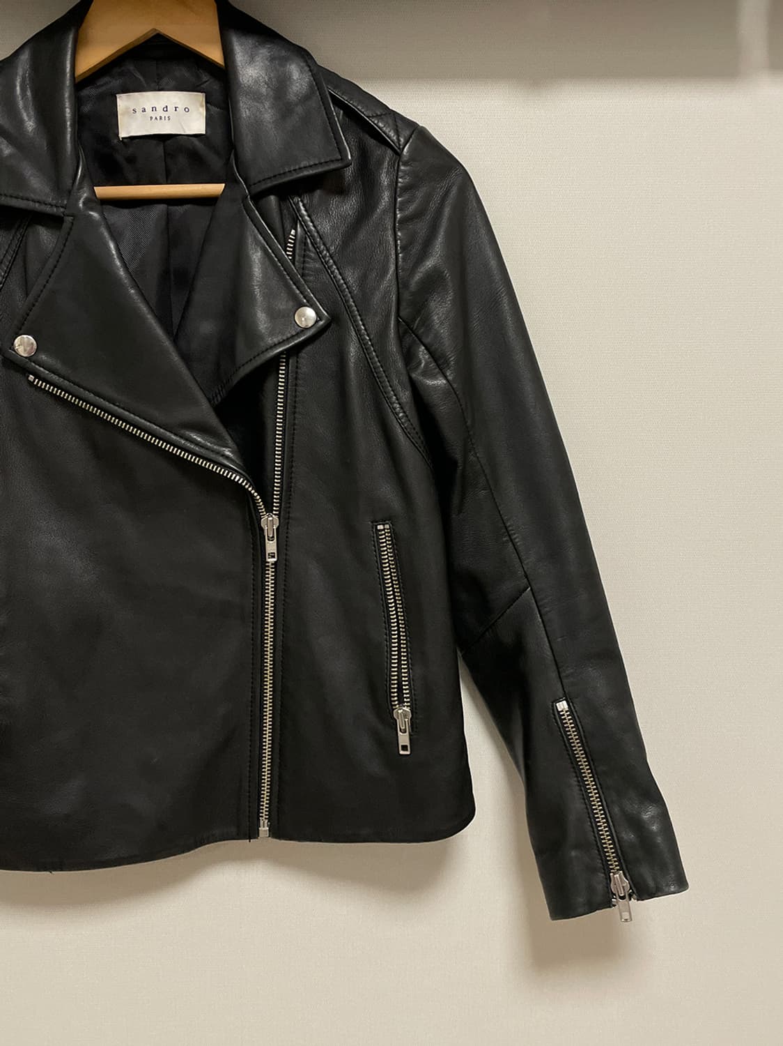 산드로 양가죽 자켓 상품이미지5