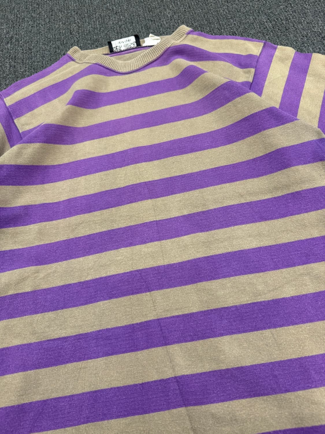 M)90’s Hardin Knitwear U.S.A 빈티지 스트라이프반팔 상품이미지2