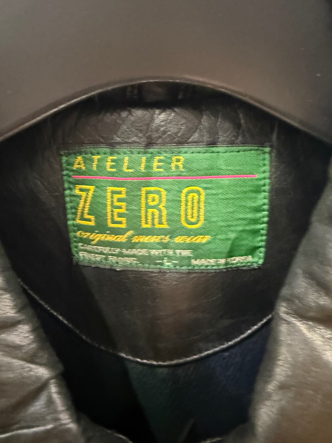 아뜰리에 제로 리얼레더 사파리 자켓 블랙 L 상품이미지3