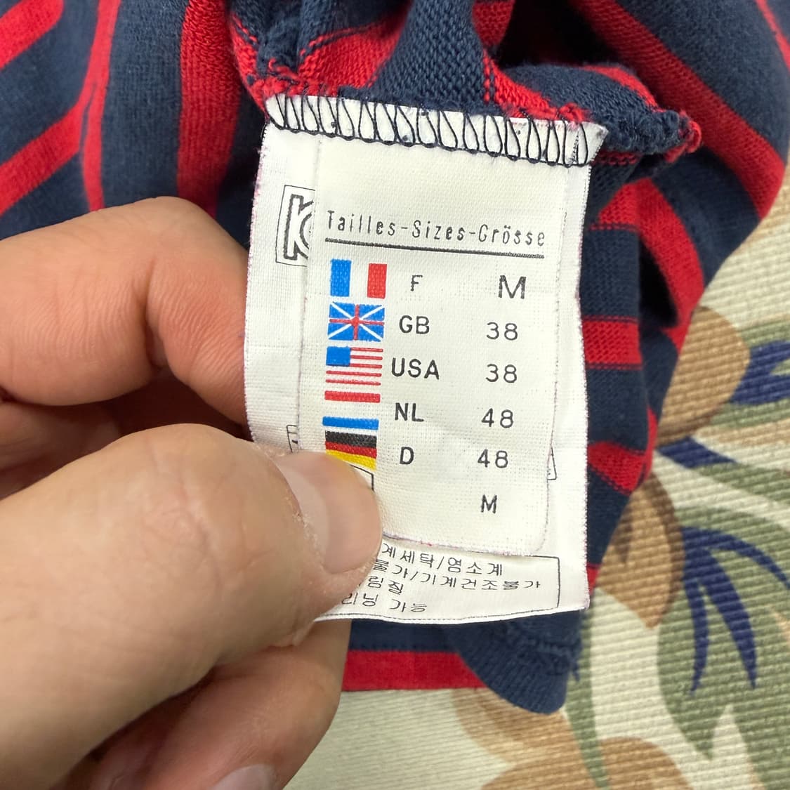 (M) 세인트 제임스 스트라이프 긴팔 티셔츠(네이비,남빨) 상품이미지3