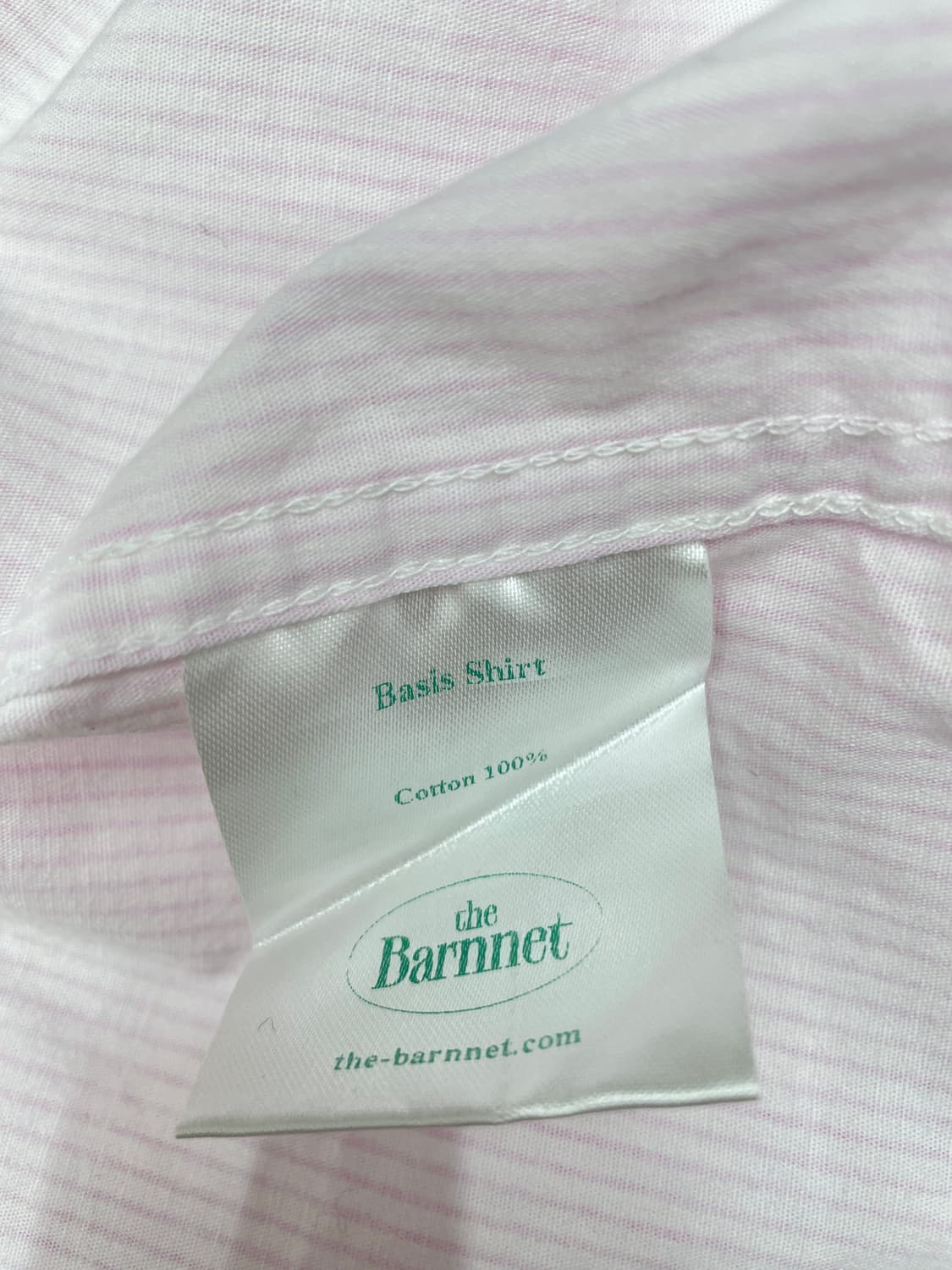 더바넷 핑크 스트라이프 셔츠 상품이미지3