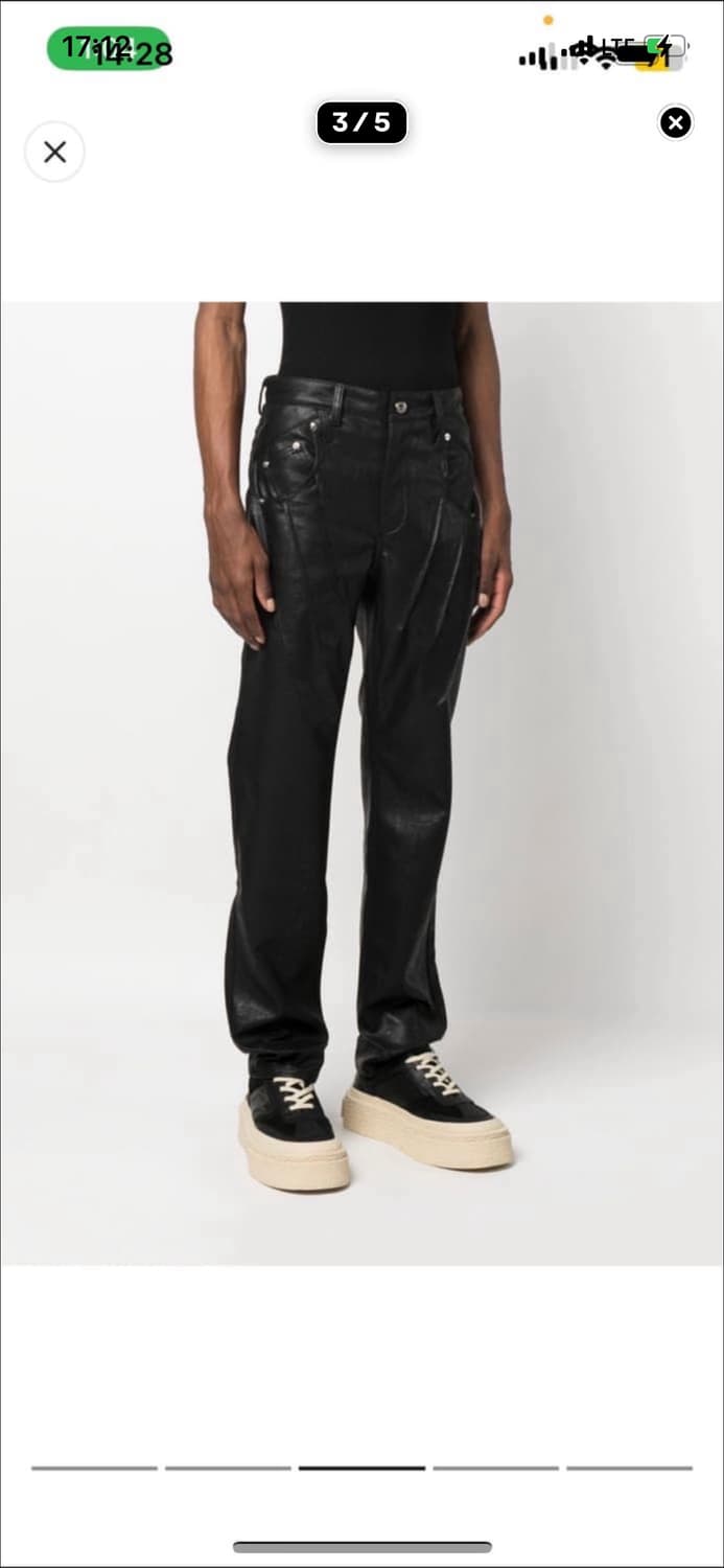 34)준태킴 코르셋 레더팬츠 상품이미지3