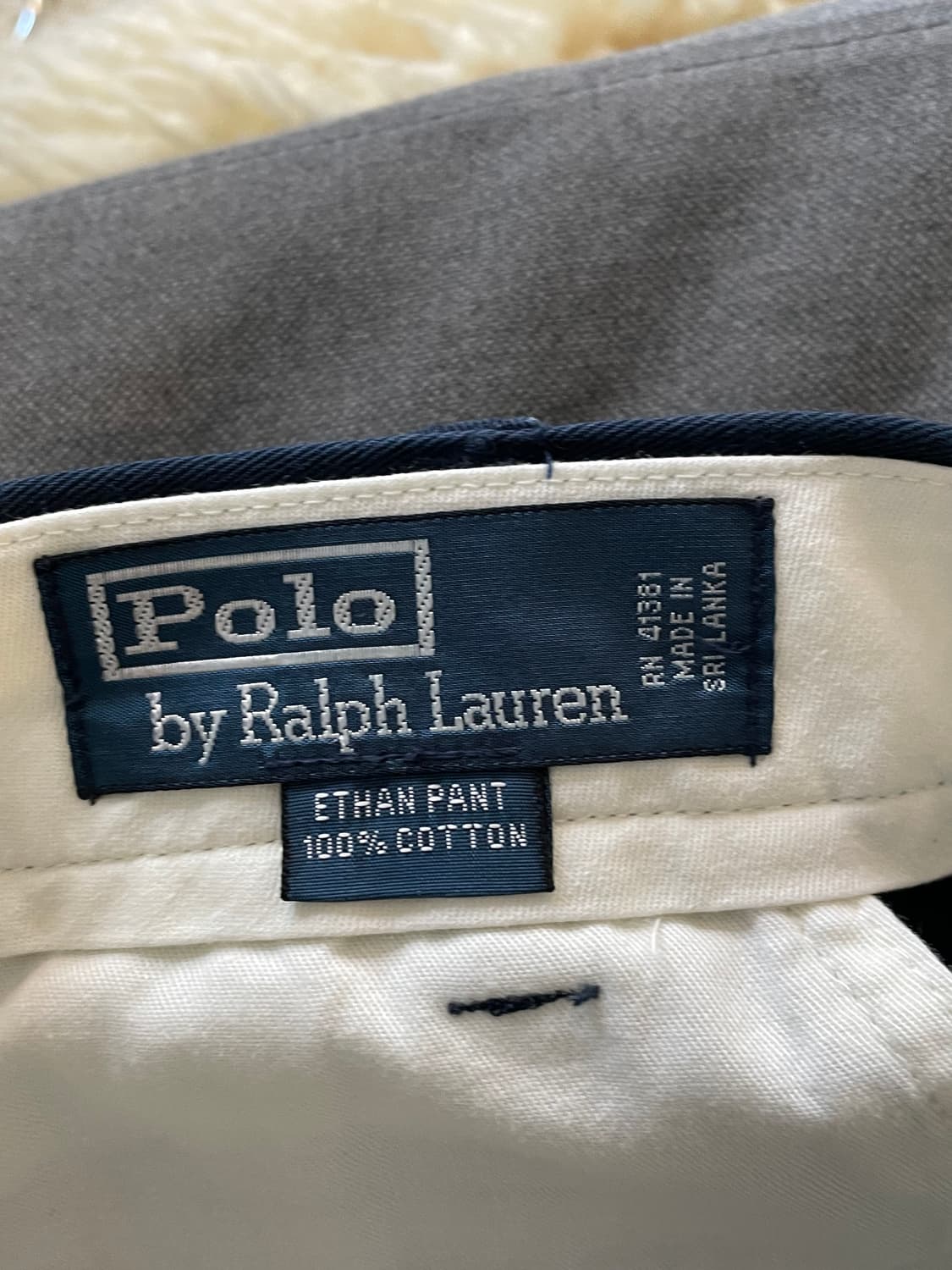 폴로 랄프로렌 네이비 코튼 팬츠바지 상품이미지4