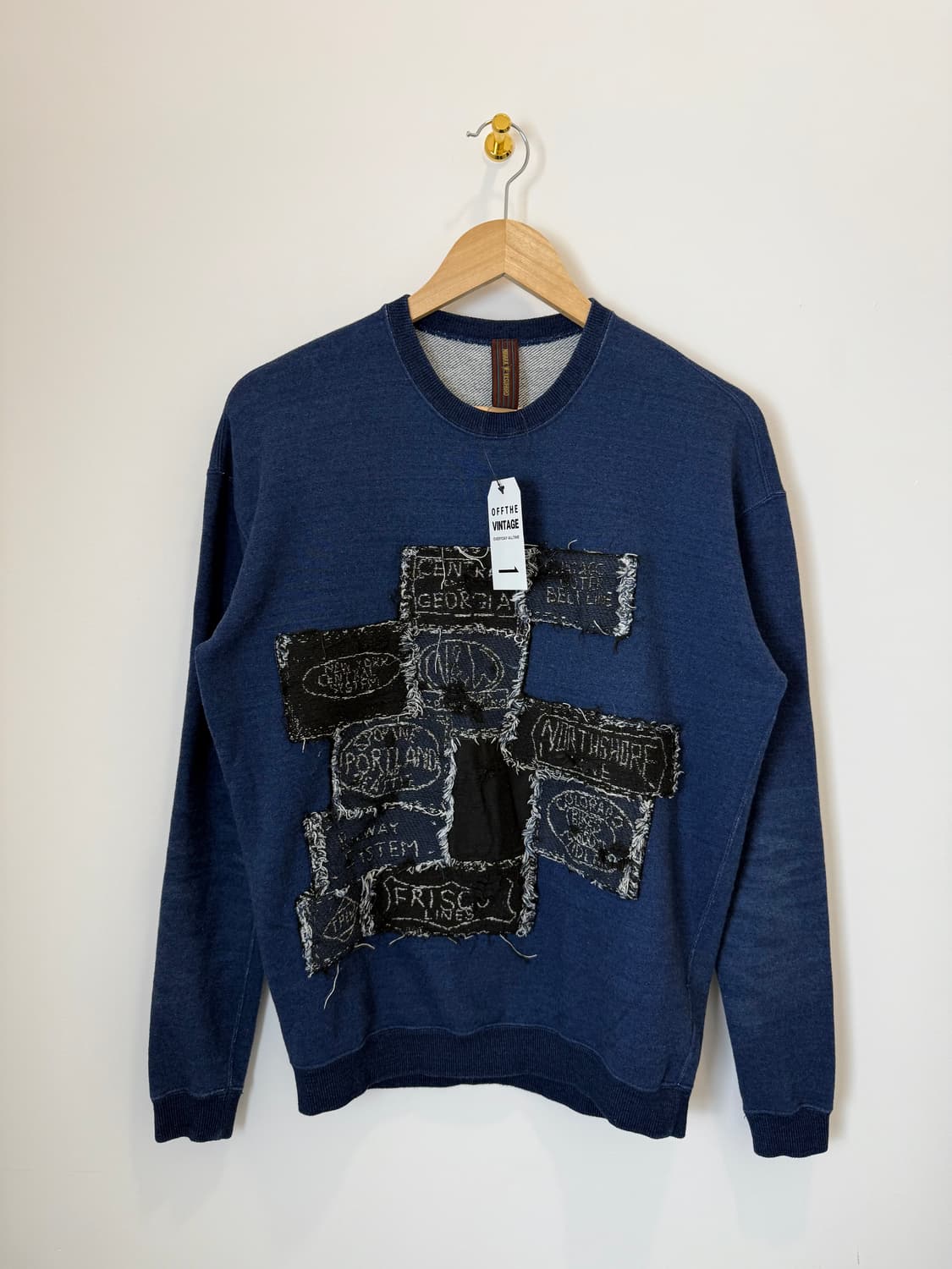 미하라 야스히로 빈티지 맨투맨티 블루 상품이미지1