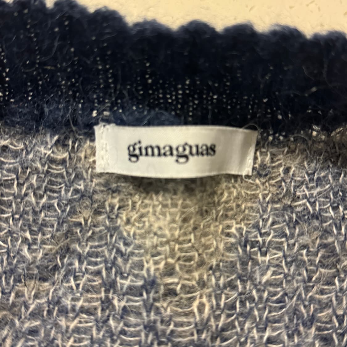 gimaguas 기마구아스 앨리스 아가일 집업 니트 가디건 자켓 XS 상품이미지10