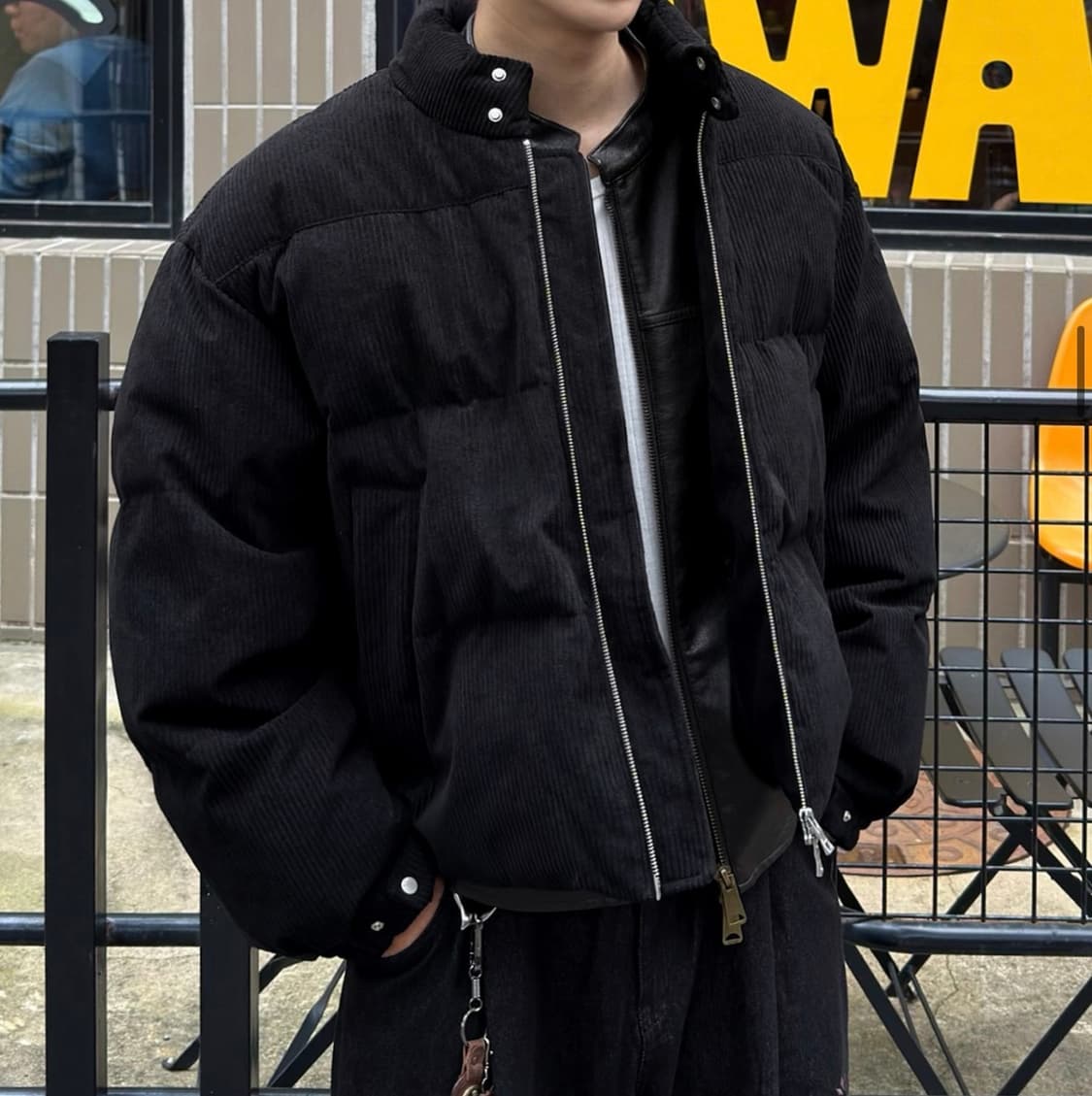 키뮤어 코듀로이 구스 패딩 XL 정품 상품이미지3