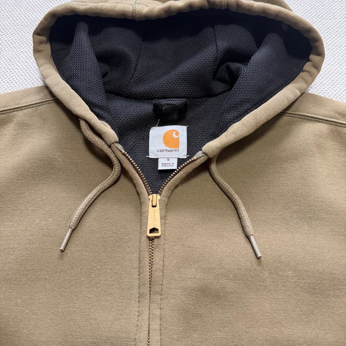 칼하트 써멀 후드집업 카키 상품이미지2