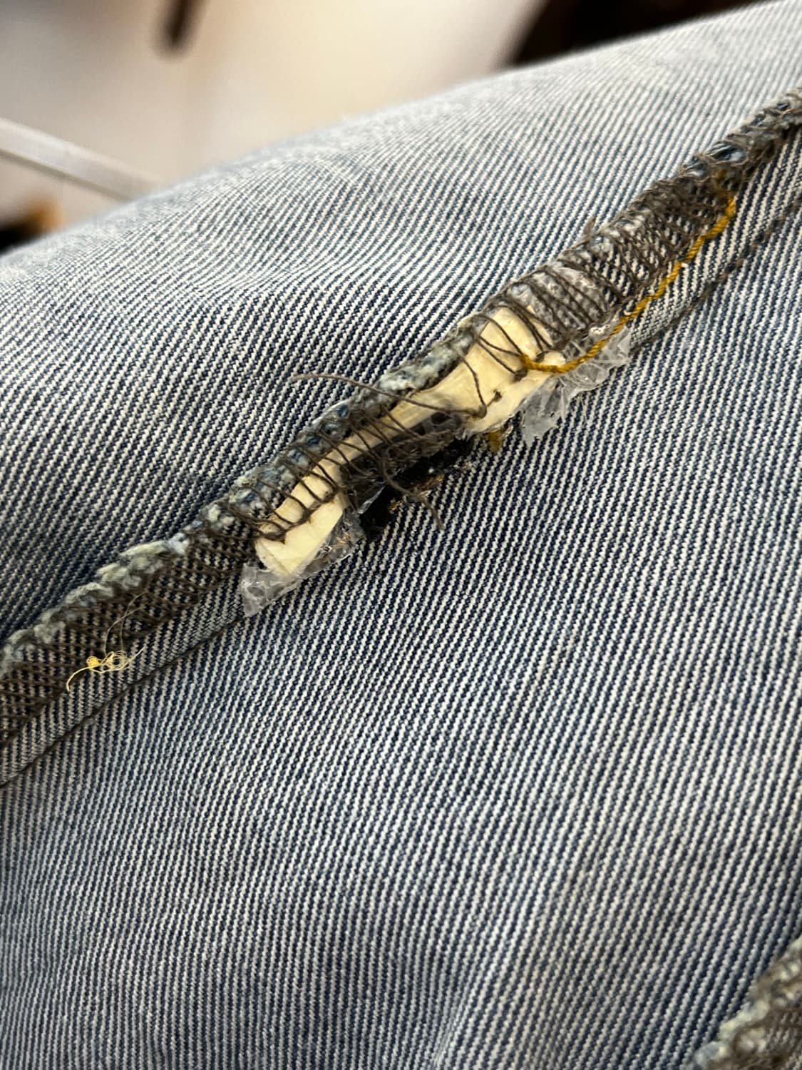 하이넥 집업 데님 자켓 상품이미지9