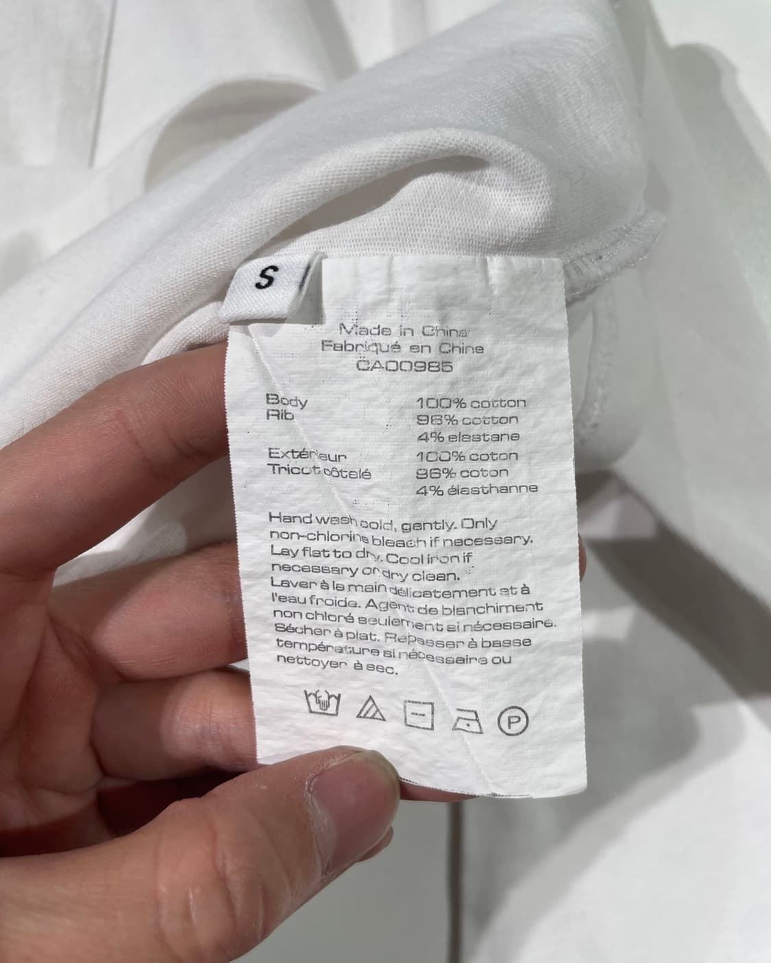 알렉산더 왕 화이트 싱글 포켓 코튼 롱 슬리브 상품이미지8