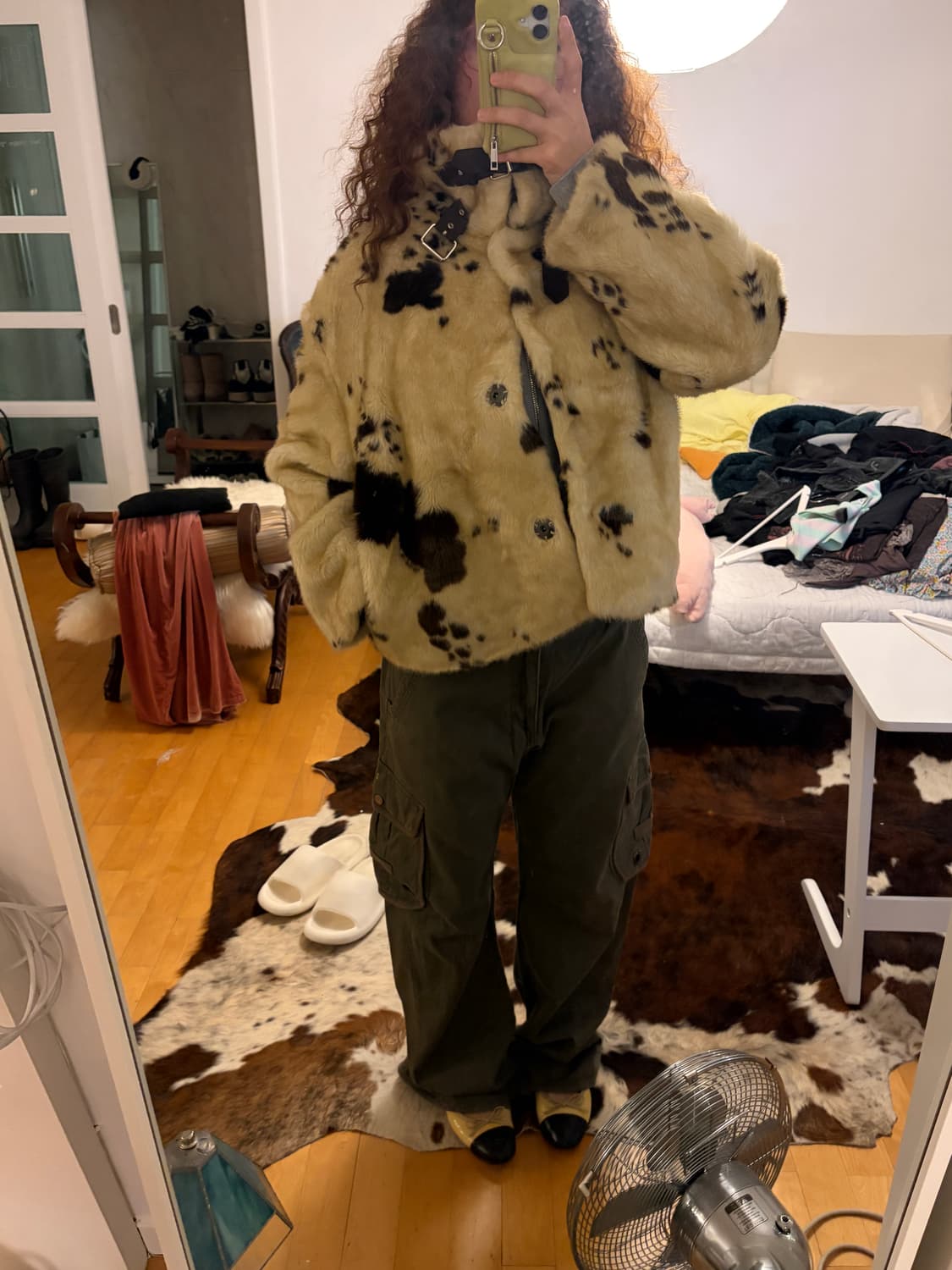 빈티지 카우 퍼 자켓(착용샷O) 상품이미지7