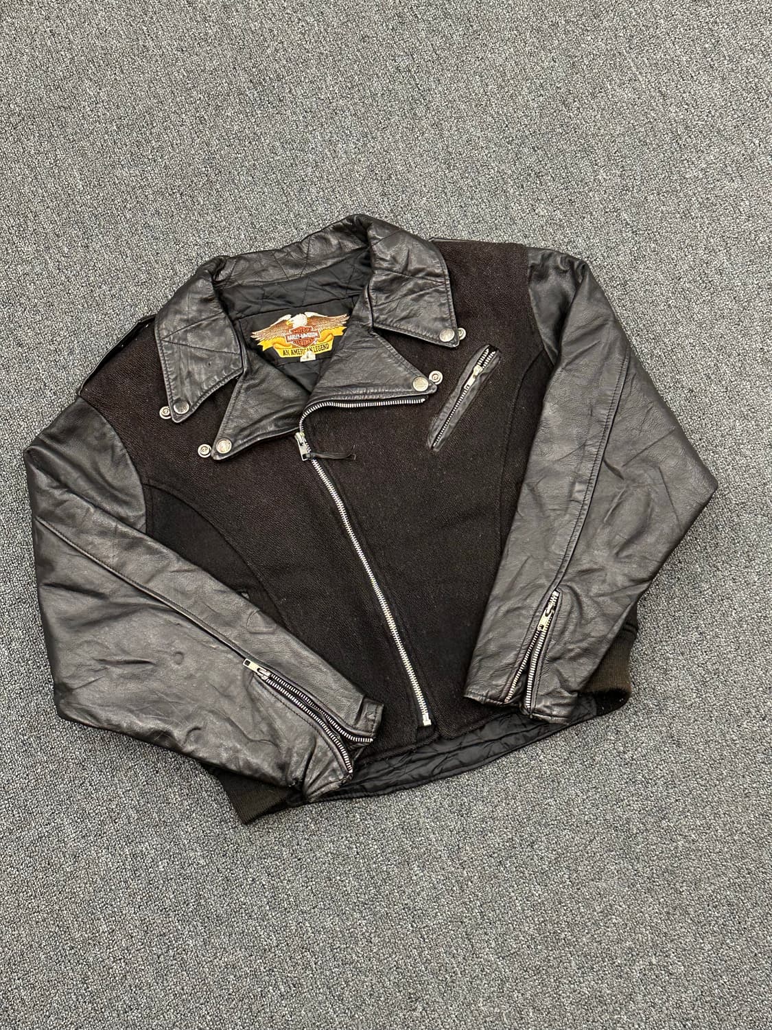 M)할리데이비슨 울 레더 라이더 가죽자켓 상품이미지3