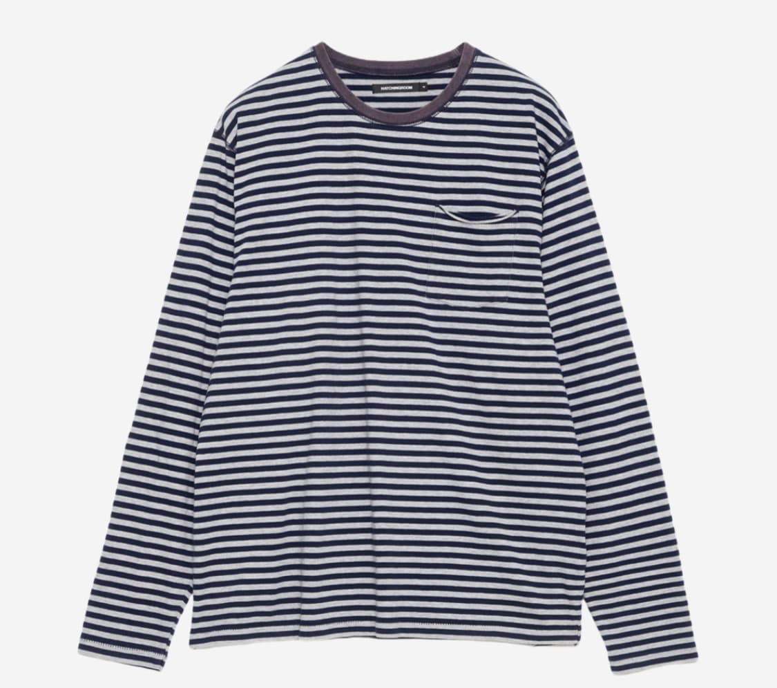 해칭룸 Bold Stripe Pocket Tee 2사이즈 상품이미지1