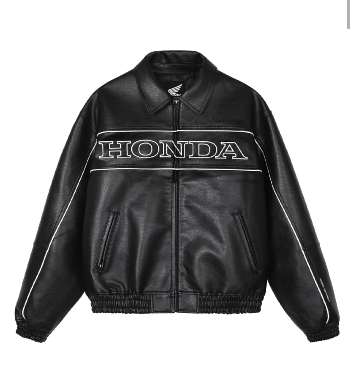 M) 혼다 모터사이클 블랙 가죽 자켓 상품이미지1