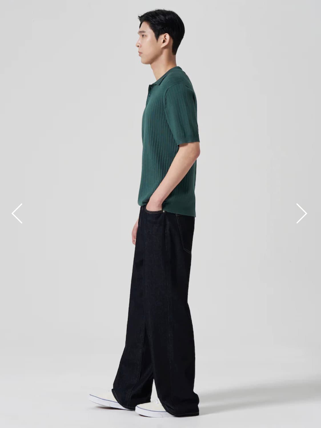 에잇세컨즈 와이드 데님 팬츠(네이비) 상품이미지3