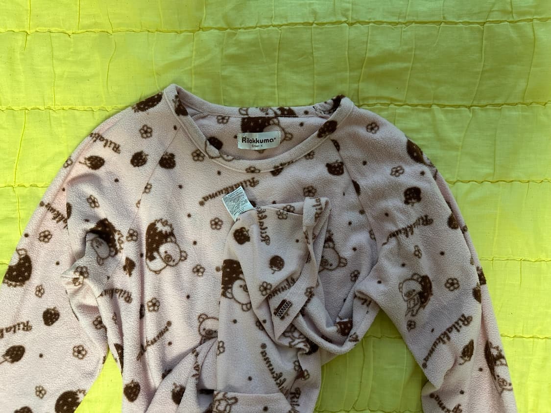 리락쿠마 패턴 수면 잠옷 상품이미지2