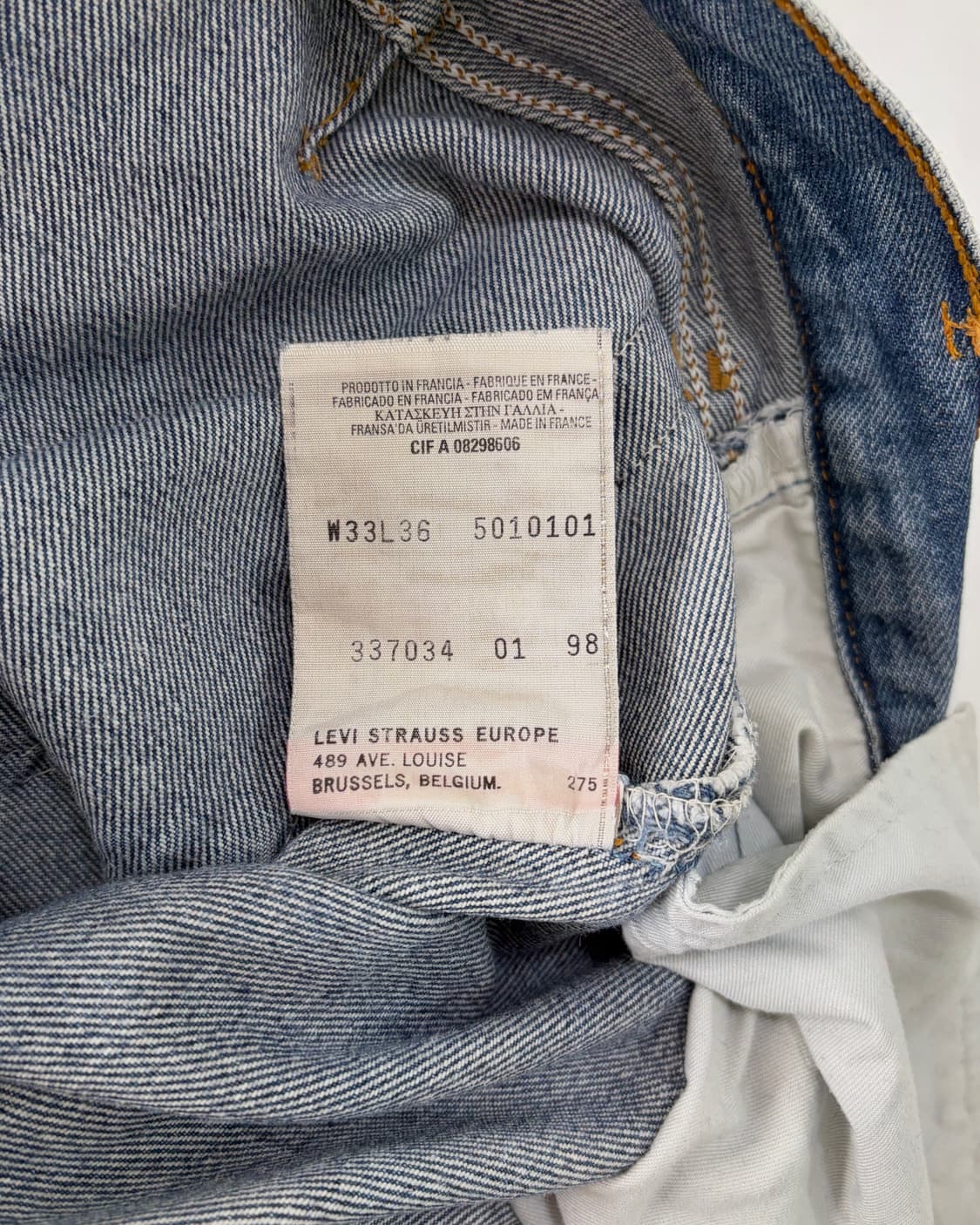 [30인치]리바이스 90s 유럽판 501 빈티지 데님 팬츠 상품이미지7