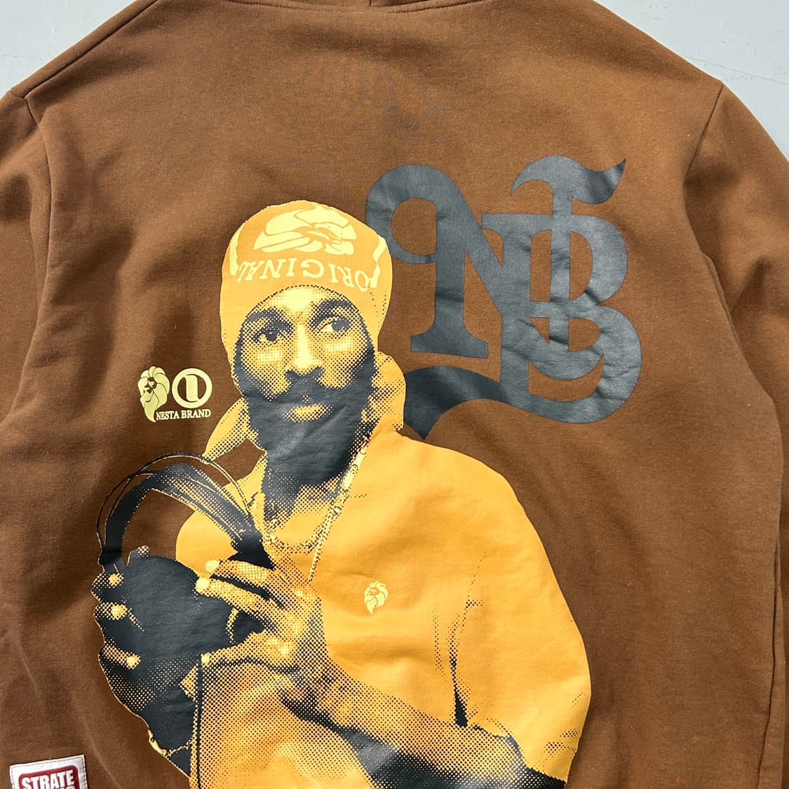 네스타 브라운 빅프린팅 집업 후디  상품이미지2