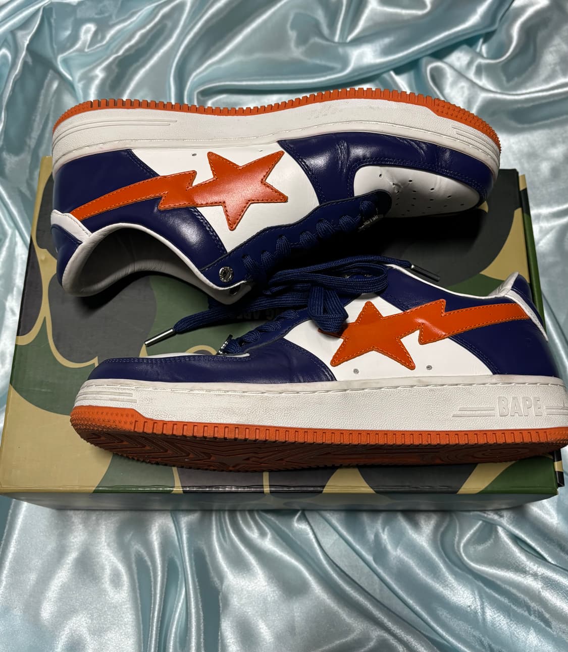 270 Bapesta purple orange 베이프스타 스니커 상품이미지9