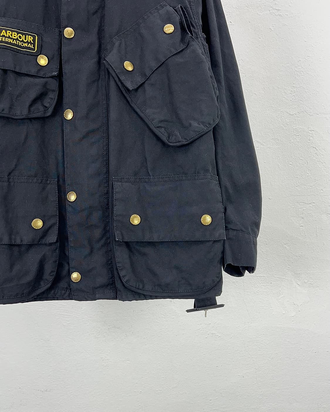 바버 인터네셔널 블랙 오리지널 A7 왁스 코팅 자켓 상품이미지5