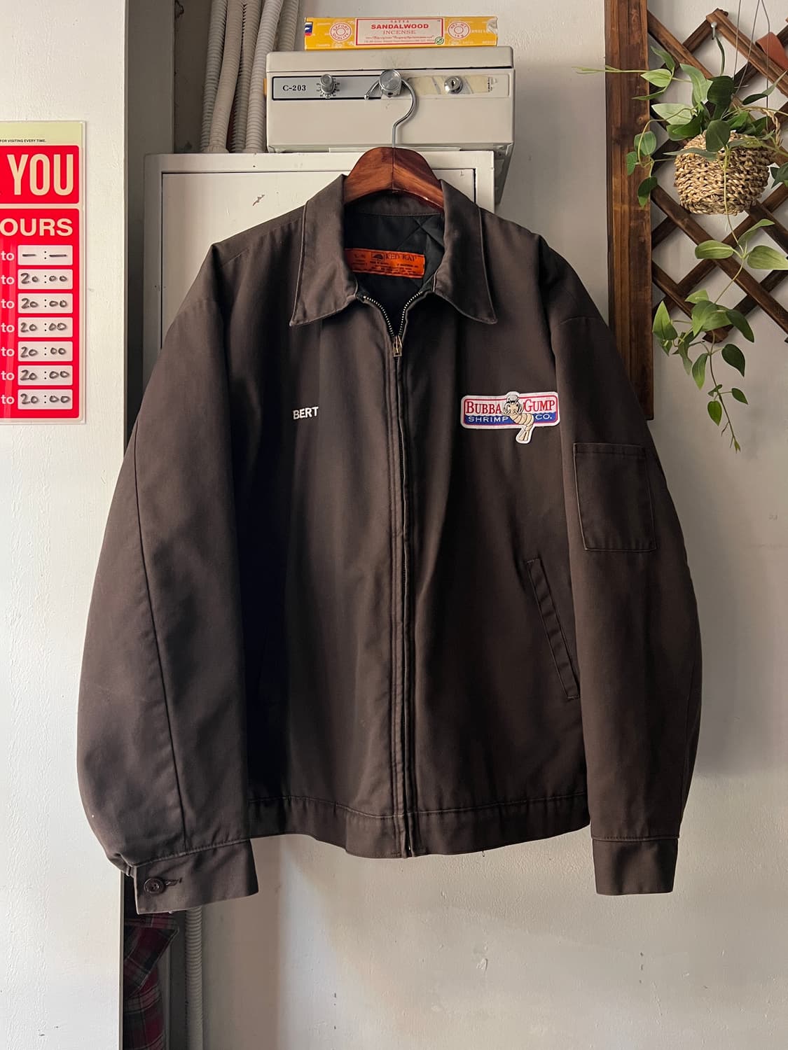 [L]90's RED KAP 버바 검프 쉬림프 패치 워크자켓 상품이미지1