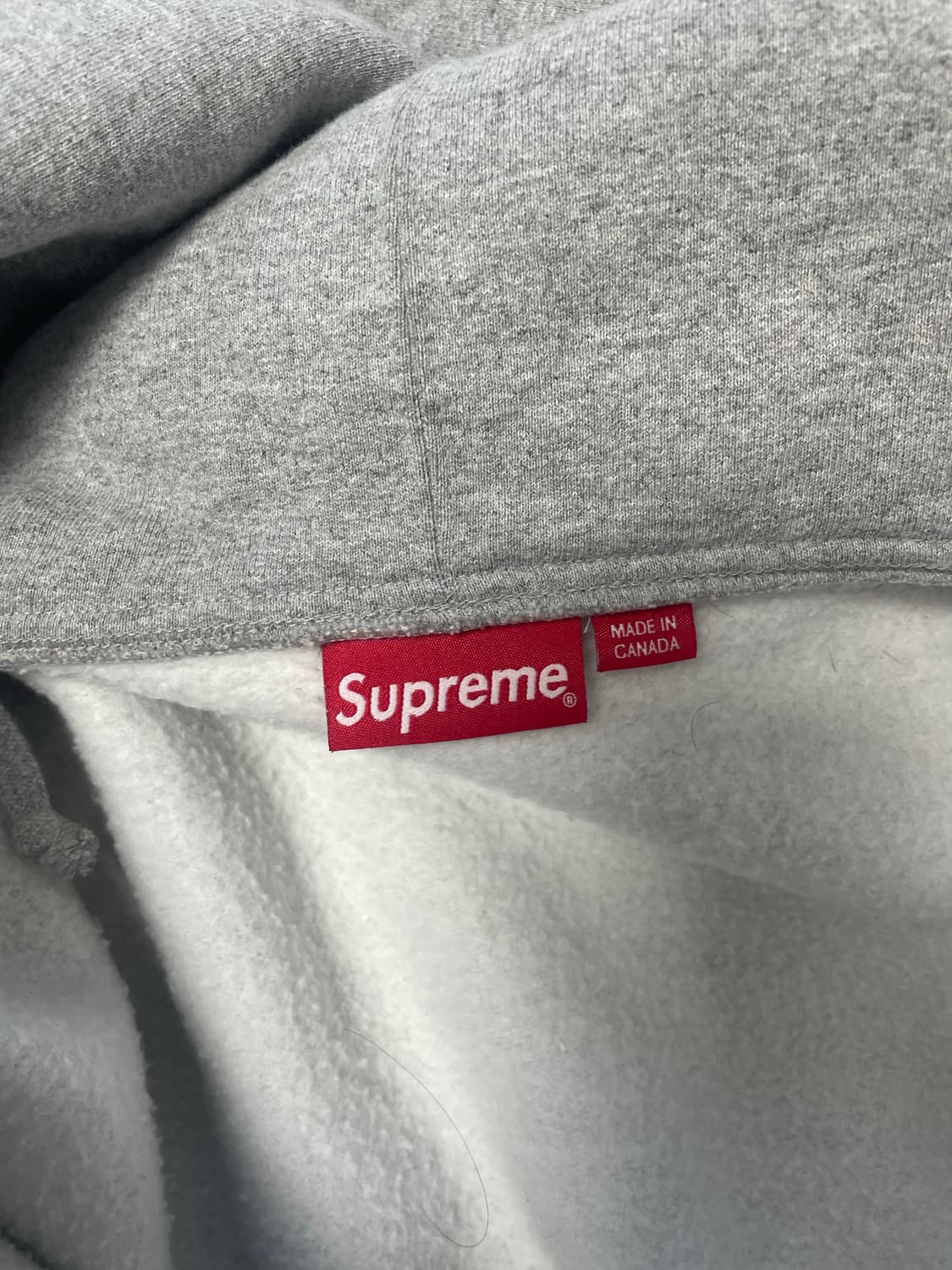 슈프림 S로고 후드집업 그레이 23FW 상품이미지3