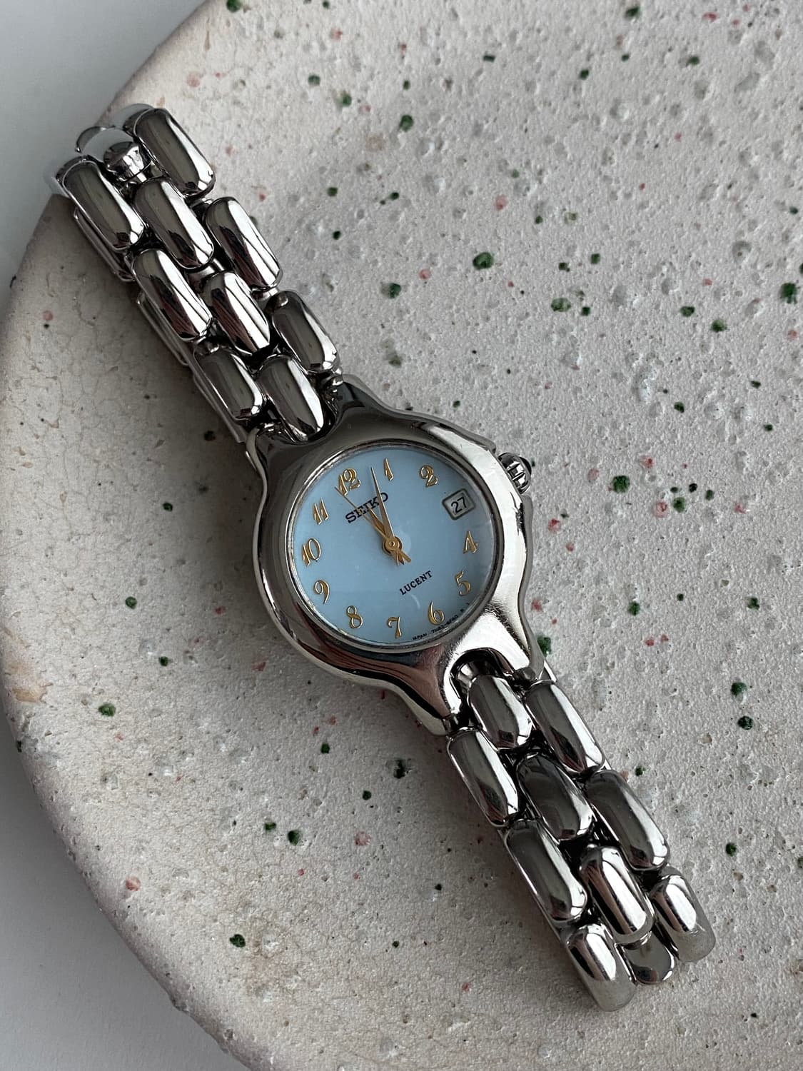 Seiko 세이코 Lucent 루센트 데이트 라이트블루 쿼츠 상품이미지4
