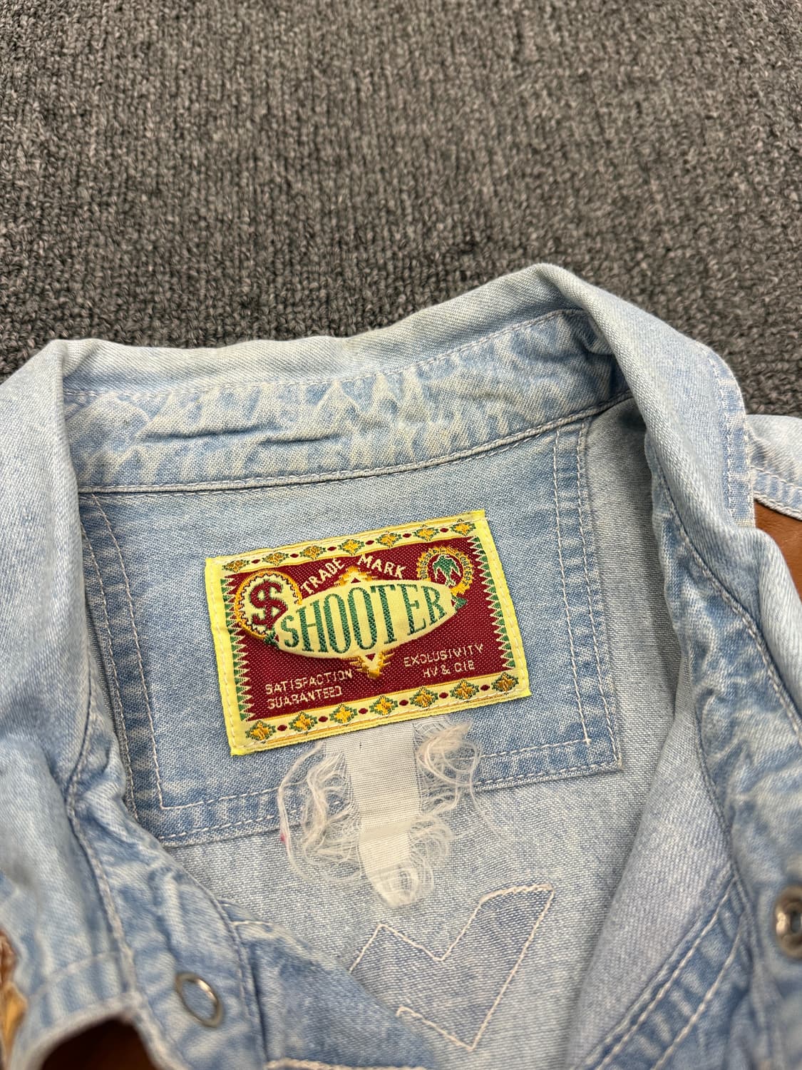 SHOOTER 재패니즈 빈티지 웨스턴셔츠 데님셔츠 상품이미지6