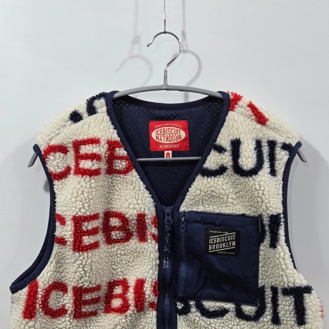 아이스비스킷 양털 플리스 집업 베스트 155 상품이미지2