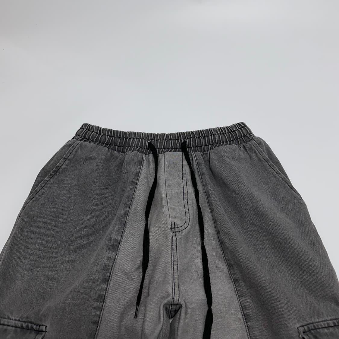 glamour 배색 카고 데님팬츠 청바지 상품이미지3