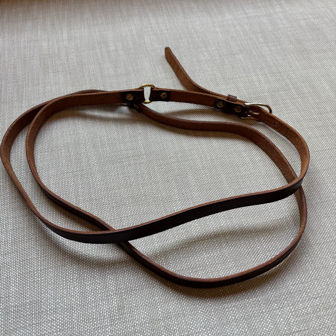 두줄 빈티지 가죽벨트 상품이미지5