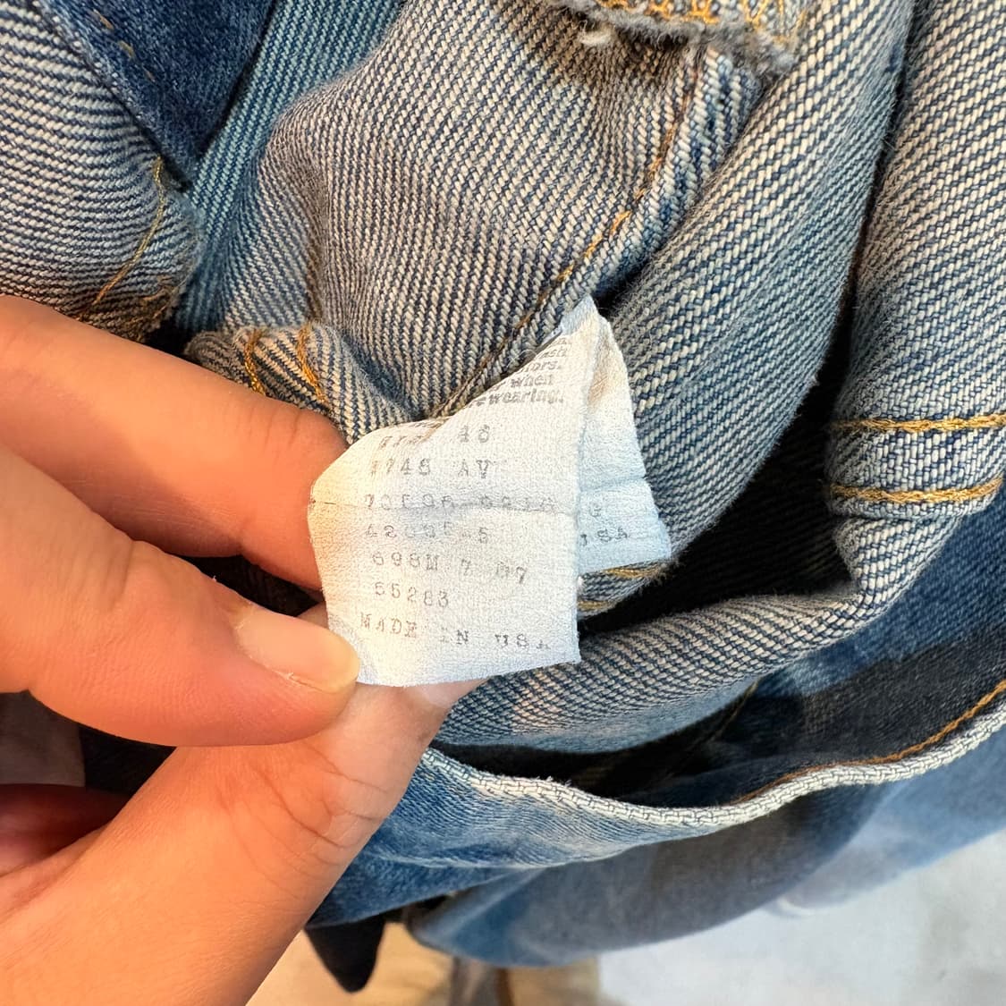 [40] LEVI's 리바이스 USA 빈티지 80's 데님 트러커 자켓 상품이미지8