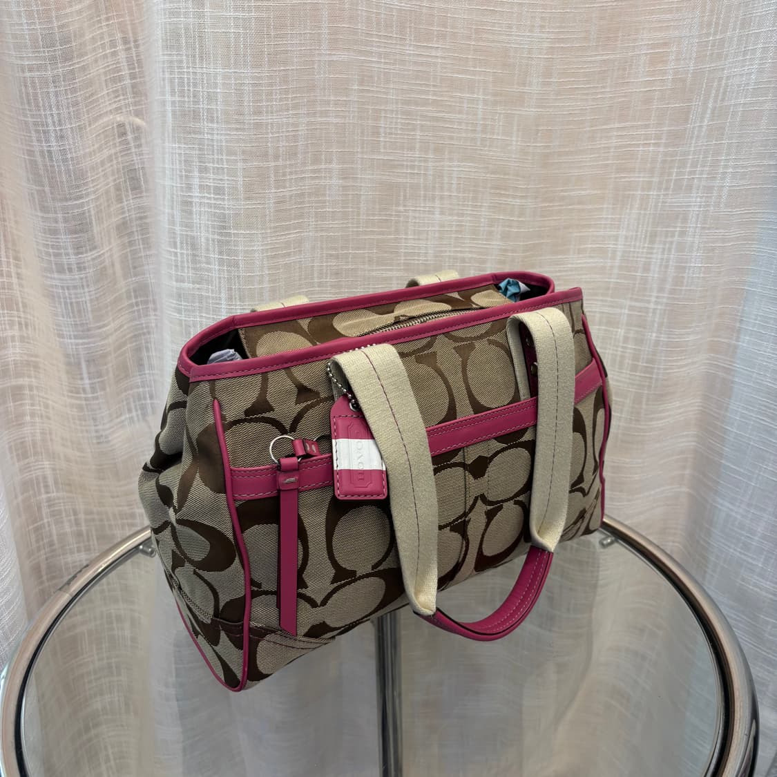 정품 코치 패브릭 토트 숄더백     상품이미지2