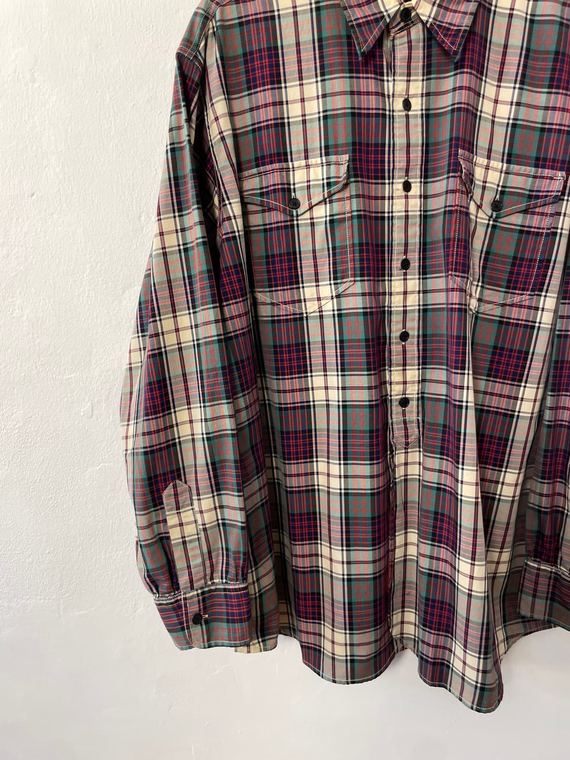 폴로 체크패턴 워크 셔츠  상품이미지3