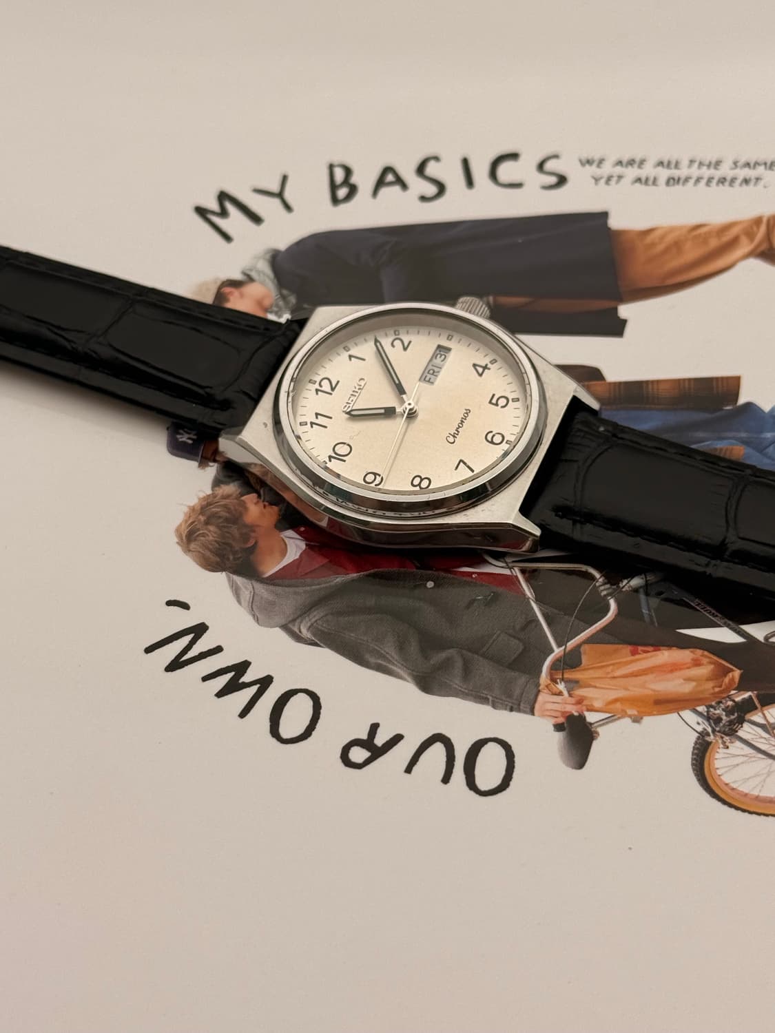 SEIKO 80s 빈티지 가죽 시계 상품이미지2