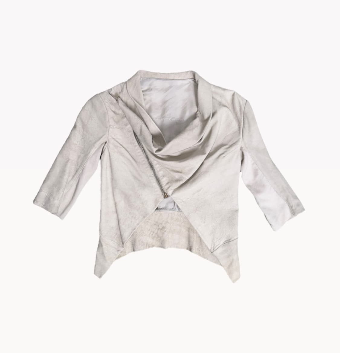 릭오웬스 leather jacket beige 42 상품이미지1