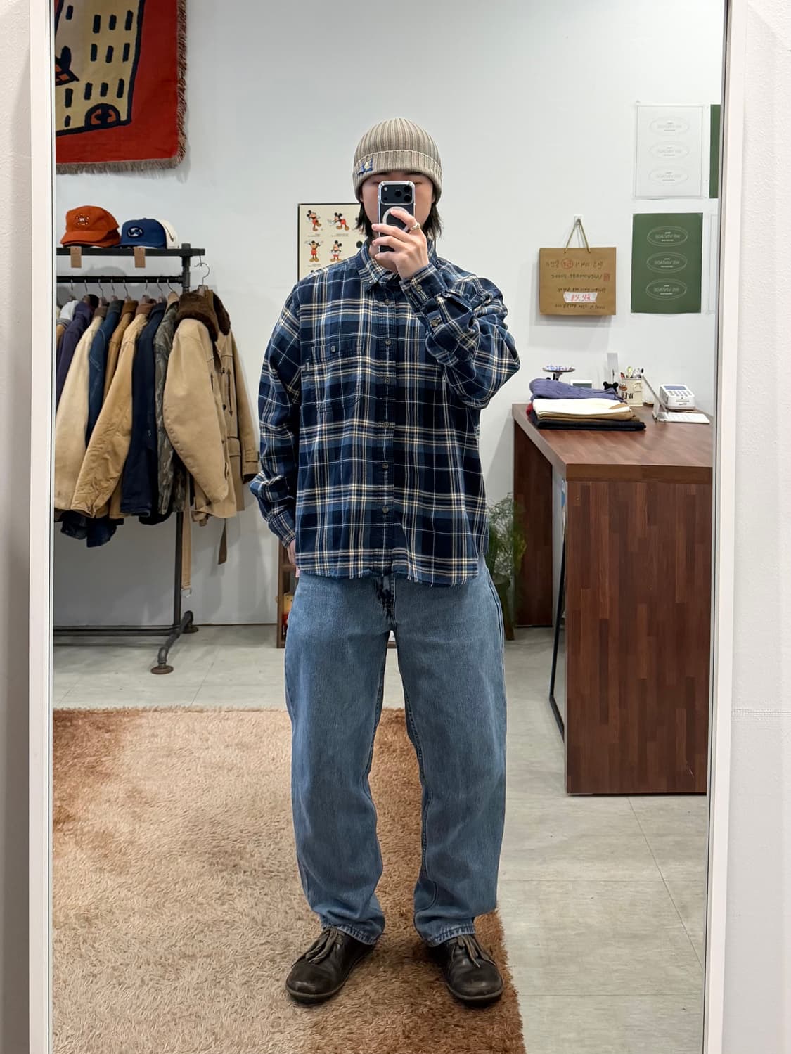 00s Woolrich 울리치 플란넬 체크 셔츠 상품이미지2