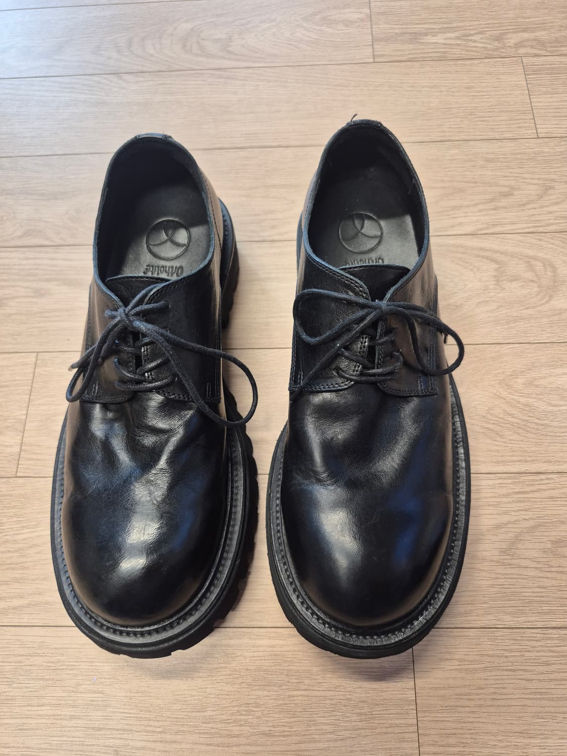 야세 6.5cm 페더 코만도솔 홀스하이드 더비 블랙 상품이미지1