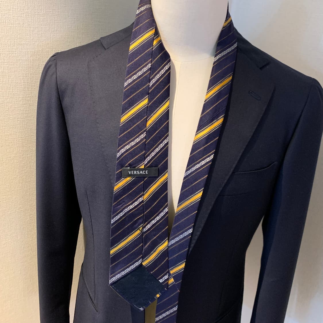 베르사체(VERSACE) 명품넥타이 스트라이프 신형라벨 A+ 최상급 상품이미지2