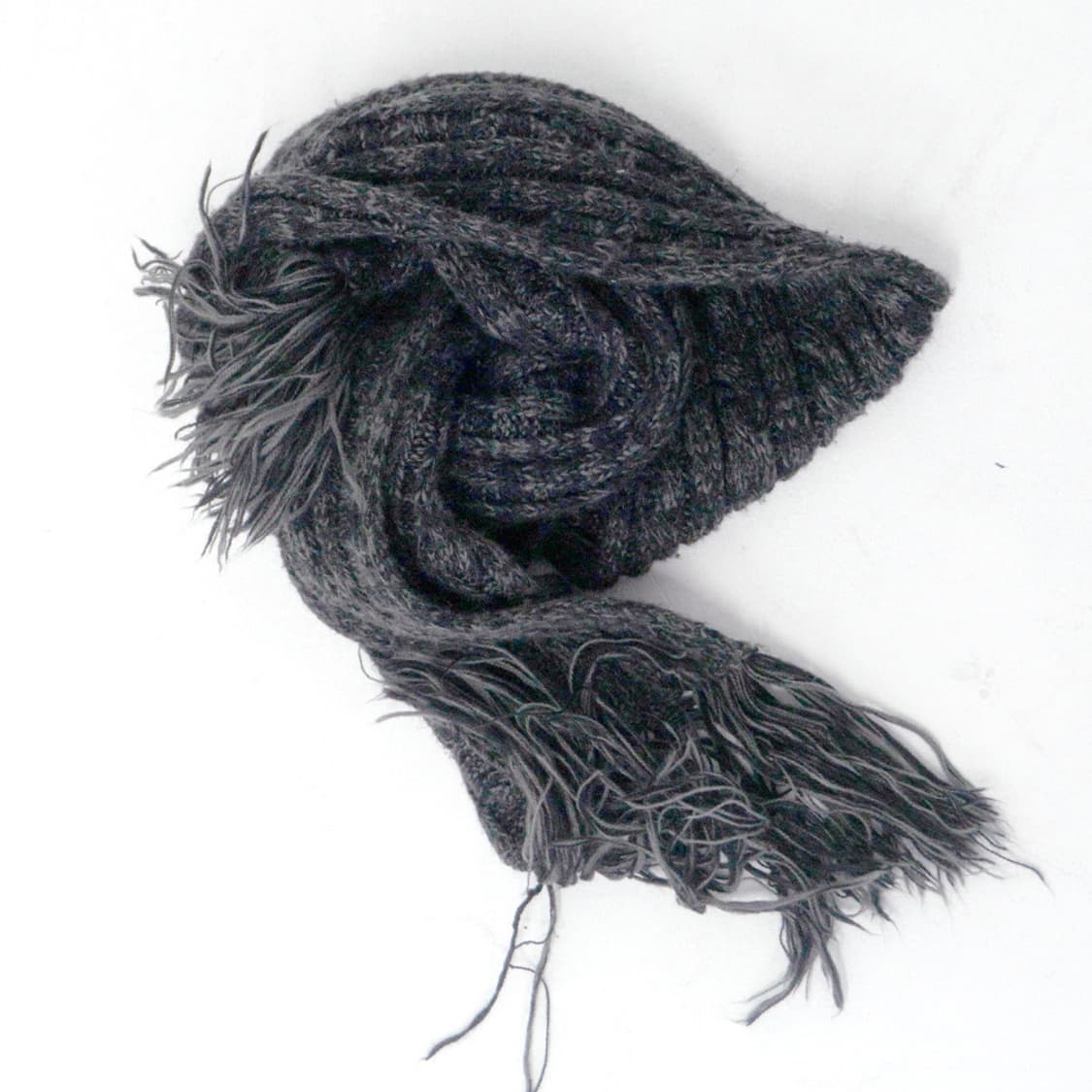 그레이 케이블 니트 머플러 상품이미지1