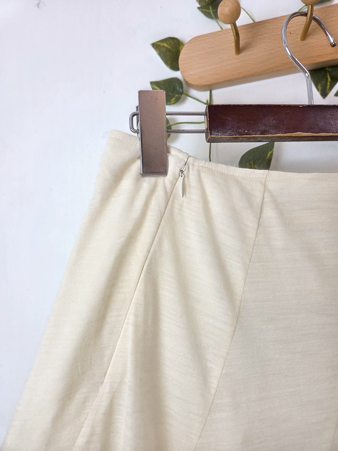 사선 미디 스커트 상품이미지5